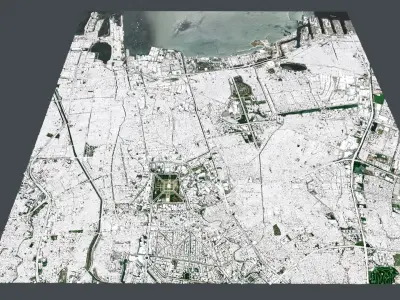 Cityscape Jakarta Indonesia 3D model