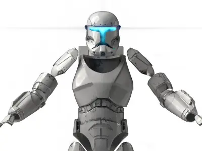 Clone Commando Gregor Armor helmet Clone Wars Star Wars  3D print model