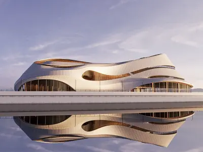 Futuristic building 46 3D model