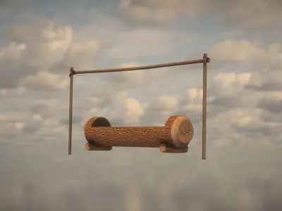 Western Horse Feed Low-poly 3D model