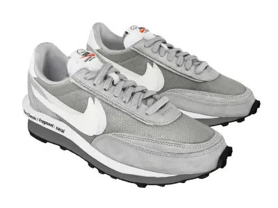 Fragment Design x sacai x Nike LD Waffle Light smoke grey 3D model
