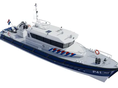Politieboot P41 3D model