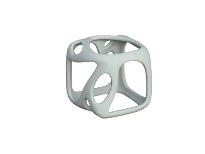 SciFi Cube Object No 16449 Low Poly Shape Texture