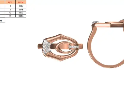 Ladies-Elegant Stone Rings For Womens 119 3D print model