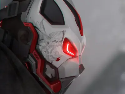 EVO CAT- cosplay sci-fi mask - DIGITAL STL FILE for 3D-PRINTING 3D print model