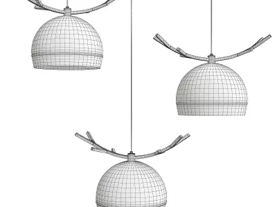 WENDY reindeer pendant lamp Low-poly 3D model