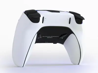 PS5 with DualSense Edge controller  3D model