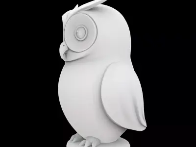 Cute Owl Figurine 3D Print Model 3D print model