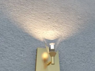 wall Light 3D model 2
