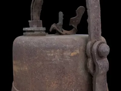 Antique miners lamp 3D model