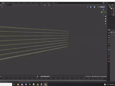 fence  gate      barrier 3D model