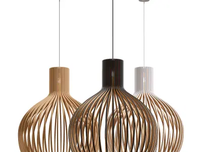 Haruto pendant light by Nohohome 3D model