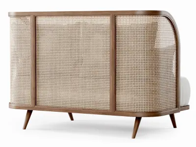 Two-seater garden sofa CV22 3D model