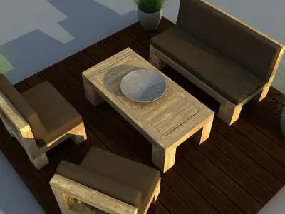 Patio Furniture 3D model