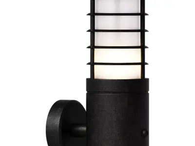 solid wandlicht ip54 sensor zwart 3D model