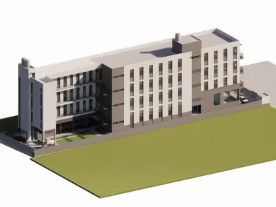 residential complex-Apartment 3D model buy
