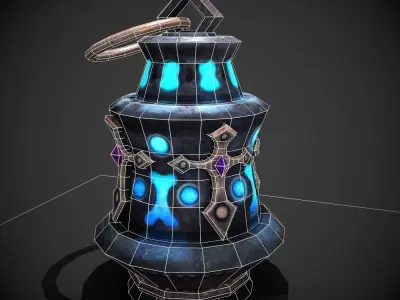 magic lamp Free low-poly 3D model