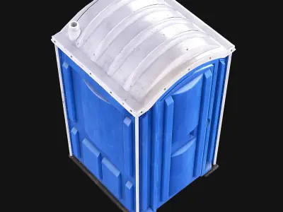  Portaloo Portable Toilet Low-poly 3D model