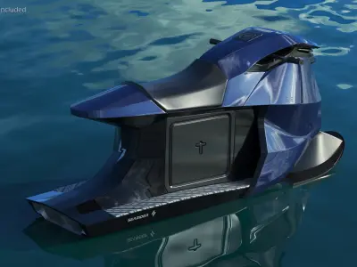  Searacer Jet Ski Blue 