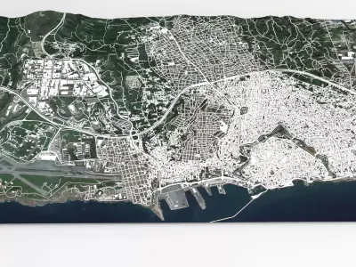 Cityscape Heraklion Crete Greece 3D model