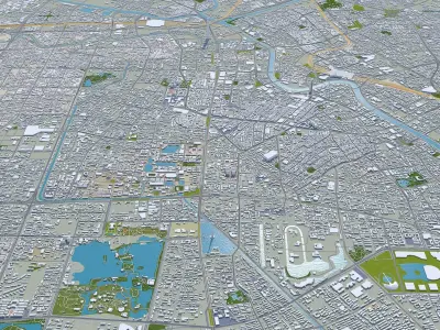 Tianjin China Low-poly 3D model