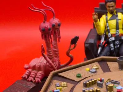 Articulated Sabaac player twins 3D print model