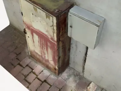 Street electric transformer photogrammetry  3D model