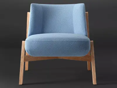 Harper pair of chairs 3D model