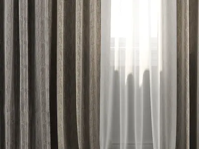 Curtain Set 27 3D model