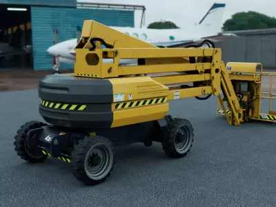 Articulating Boom Lift Low-poly 3D model