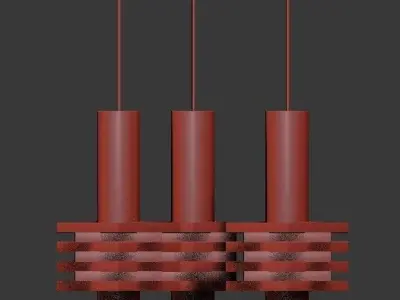 Tri cone pendant light by J  Hoogervorst 3D model