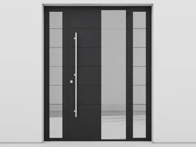 Aluminium door 156 3D model
