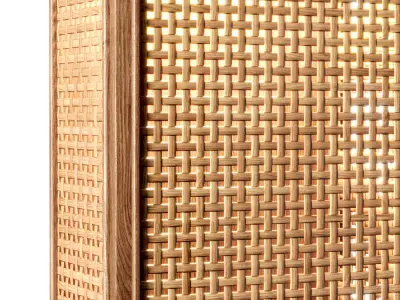 Florence rattan wall lantern FV1  3D model