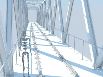 Train Bridge Max 2011 3D model
