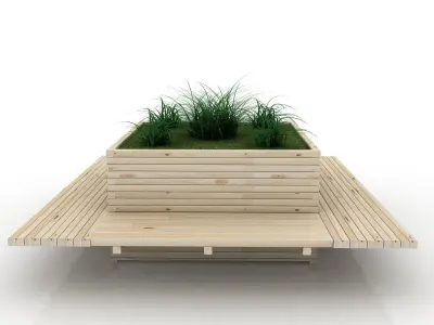 Planter Bank 3d Low-poly 3D model