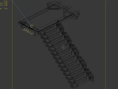 Spaceship Building - Stairs 10 3D model