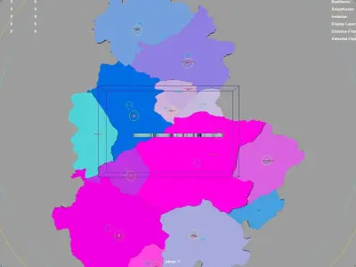 Corum  Black Sea Region  Turkey map region geography political 3D model