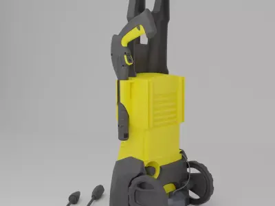 High Pressure Washer Low-poly 3D model