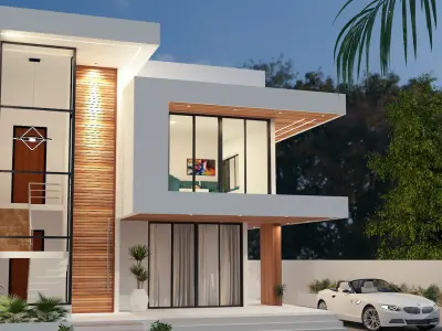 Villa Exterior 3D model