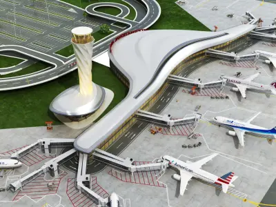  International Airport Vehicles and Planes - 1 