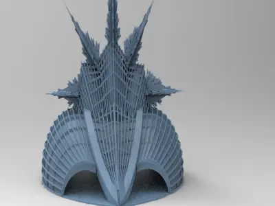 Scf fi Queens crown hall 1 3D model