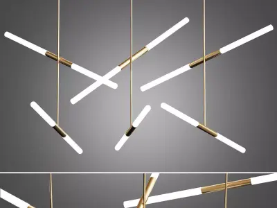 Minimalist Nordic Art Deco Pendant Lamp 3D model