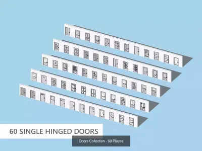 120 Doors Collection  3D Model Pack