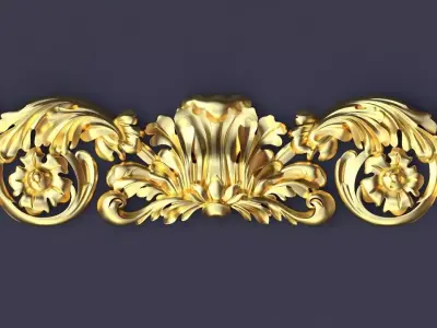 dekor ornament 3D model 123