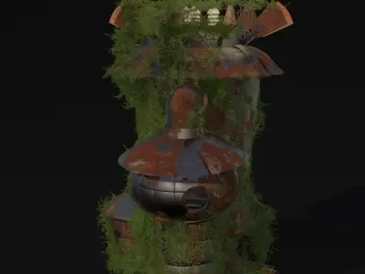 Electric tower Free low-poly 3D model