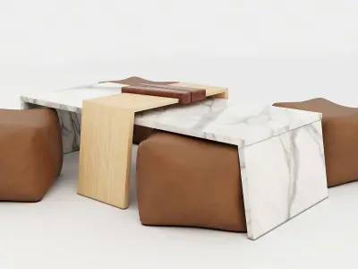 Step Coffee Table Free 3D model