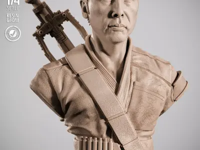  STAR WARS Chirrut Imwe Portrait Bust 3D print model