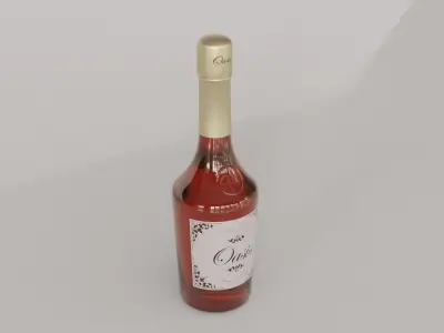 Wine Bottle 02 3D model