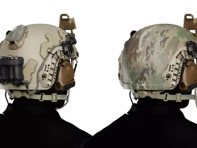 OPSCORE FTHS BALLISTIC HELMET Low-poly 3D model