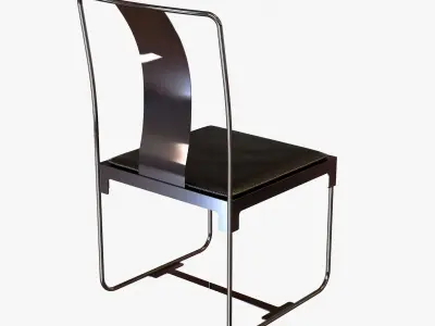 Driade mingx metal chair 3D model